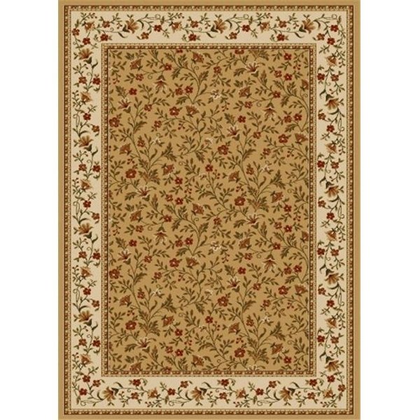 Radici Usa Inc Radici 1593-1161-BEIGE Como Rectangular Beige Traditional Italy Area Rug; 5 ft. 5 in. W x 7 ft. 7 in. H 1593/1161/BEIGE